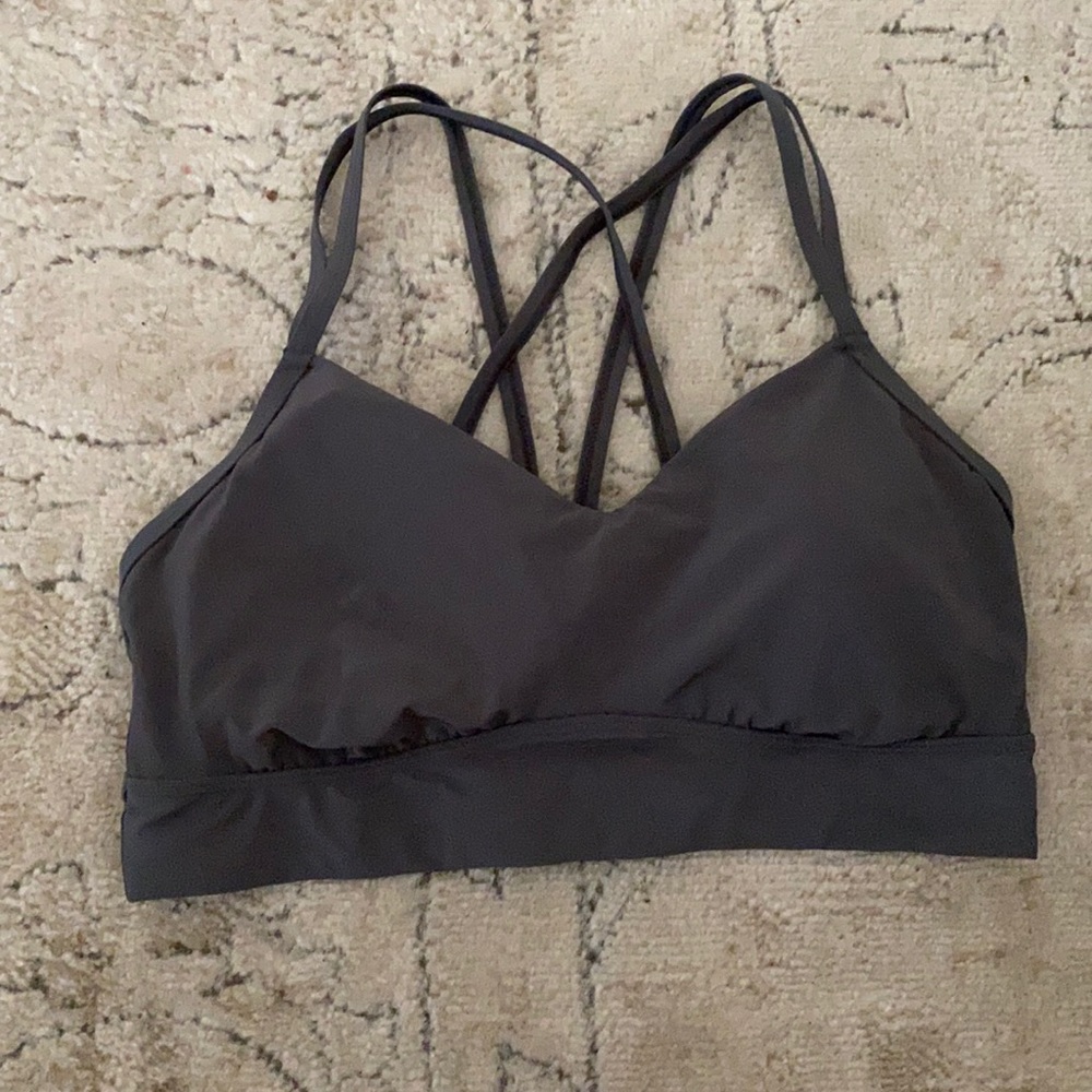 Strappy sports bra